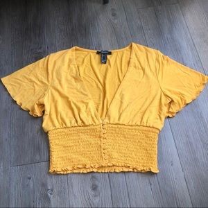 Deep V Neck Blouse F21